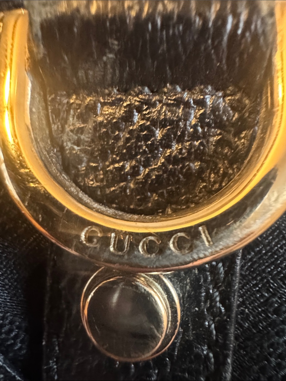 Gucci Black Leather and Canvas Tote with wallet, Gold Hardware and dusty!!!! - Picture 9 of 14
